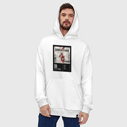 Толстовка-худи оверсайз Linkin Park альбом Hybrid Theory, цвет: белый — фото 2