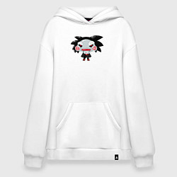 Толстовка-худи оверсайз Funny saw, цвет: белый