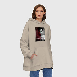 Толстовка-худи оверсайз Тайлер и Джек, цвет: миндальный — фото 2