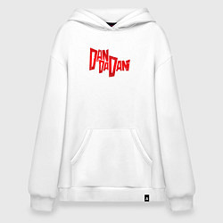 Толстовка-худи оверсайз Dandadan - logotype, цвет: белый