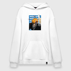 Толстовка-худи оверсайз Блич в бою, цвет: белый