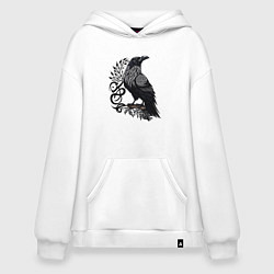 Худи оверсайз Суровый ворон в кельтском стиле - символ воинов