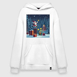 Худи оверсайз Дед Морозио и Принцесса Снегурочка: вперёд за звёз