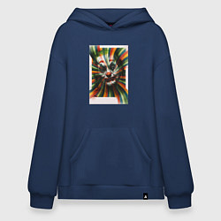 Толстовка-худи оверсайз Joker face, цвет: тёмно-синий