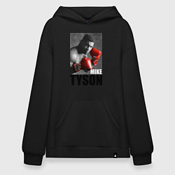 Толстовка-худи оверсайз Mike Tyson, цвет: черный