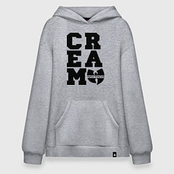 Толстовка-худи оверсайз Wu tang clan, цвет: меланж