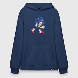 Толстовка-худи оверсайз Sonic the Hedgehog, цвет: тёмно-синий