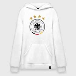 Толстовка-худи оверсайз Deutscher Fussball-Bund, цвет: белый