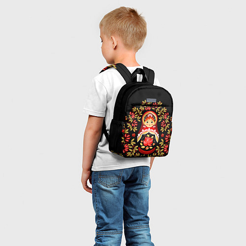 Детский рюкзак Матрешка - хохлома / 3D-принт – фото 5