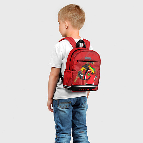 Детский рюкзак Chicago Blackhawks / 3D-принт – фото 5