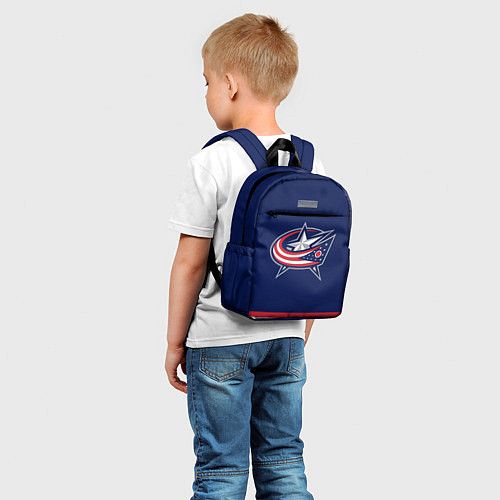 Детский рюкзак Columbus Blue Jackets / 3D-принт – фото 5