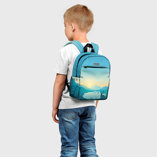 Детский рюкзак Олень у озера / 3D-принт – фото 5