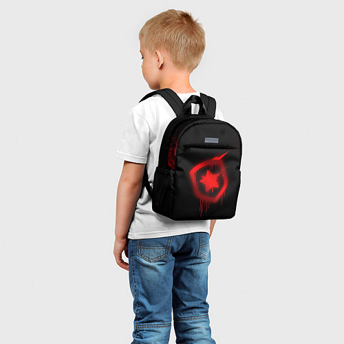 Детский рюкзак Gambit: Black collection / 3D-принт – фото 5