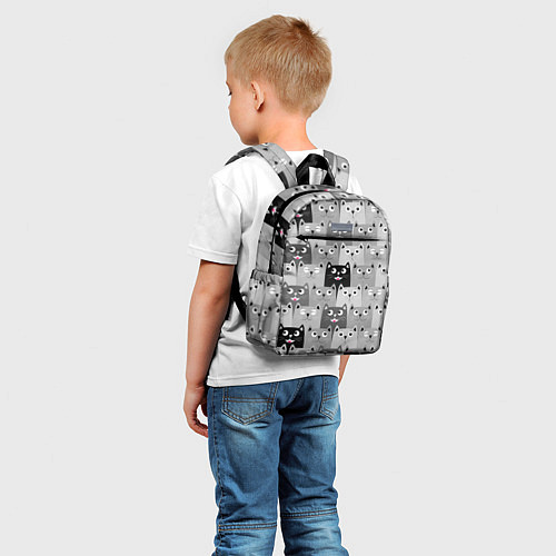 Детский рюкзак Котейки / 3D-принт – фото 5