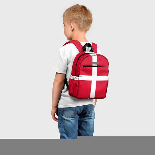 Детский рюкзак Флаг Дании / 3D-принт – фото 5