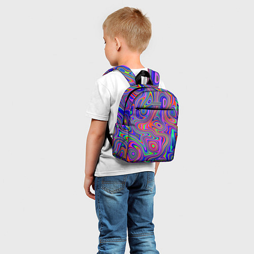 Детский рюкзак Цветная текстура 5 / 3D-принт – фото 5