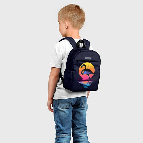 Детский рюкзак Фламинго – дитя заката / 3D-принт – фото 5