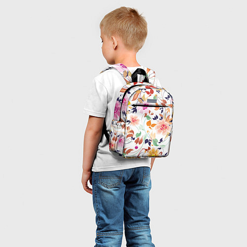 Детский рюкзак Нежные цветы / 3D-принт – фото 5