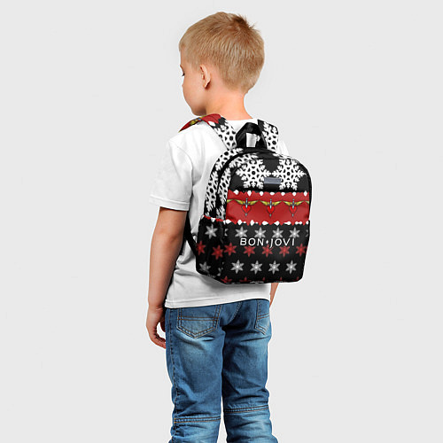 Детский рюкзак Праздничный Bon Jovi / 3D-принт – фото 5
