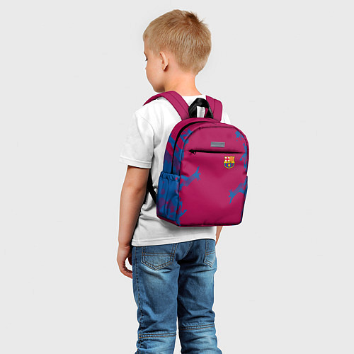 Детский рюкзак FC Barcelona: Purple Original / 3D-принт – фото 5