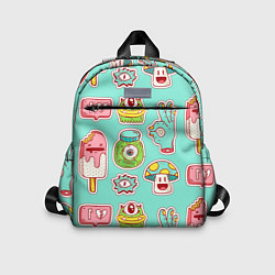 Детский рюкзак Яркие монстрики, цвет: 3D-принт