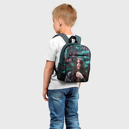 Детский рюкзак Dua Lipa: Floral / 3D-принт – фото 5