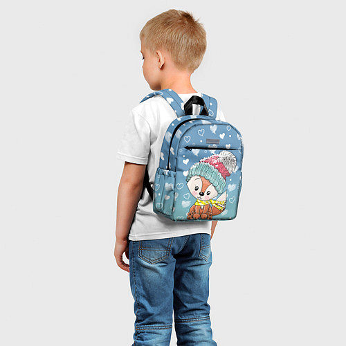 Детский рюкзак Зимняя лисичка / 3D-принт – фото 5