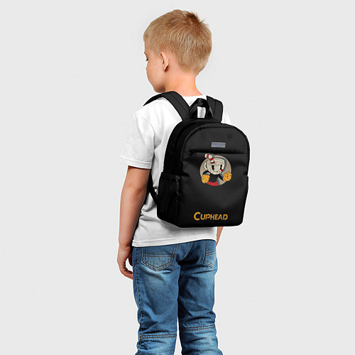 Детский рюкзак Cuphead: Black Mugman / 3D-принт – фото 5