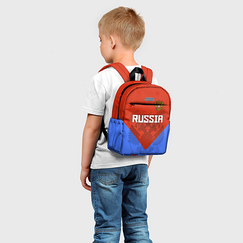 Детский рюкзак Russia Red & Blue / 3D-принт – фото 5