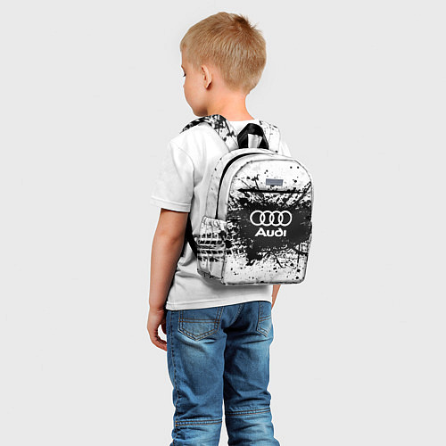 Детский рюкзак Audi: Black Spray / 3D-принт – фото 5