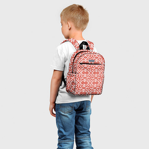 Детский рюкзак Духобор: Обережная вышивка / 3D-принт – фото 5