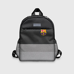 Детский рюкзак ФК Барселона: Серый стиль, цвет: 3D-принт