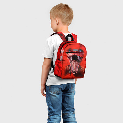 Детский рюкзак Red Snake / 3D-принт – фото 5