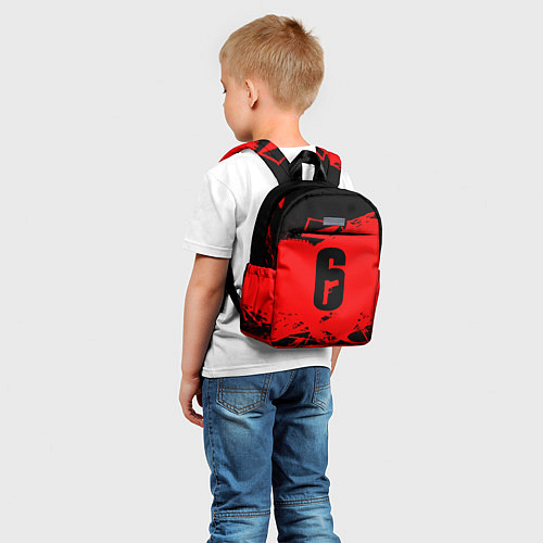 Детский рюкзак R6S: Red Outbreak / 3D-принт – фото 5