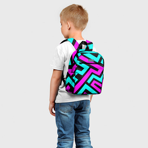 Детский рюкзак Maze: Violet & Turquoise / 3D-принт – фото 5