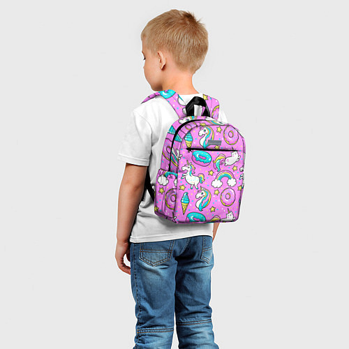 Детский рюкзак Сказочные единороги / 3D-принт – фото 5