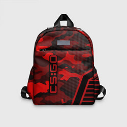 Детский рюкзак CS:GO Red Camo, цвет: 3D-принт