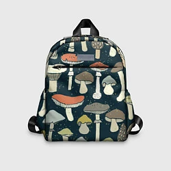Детский рюкзак Грибной лес, цвет: 3D-принт