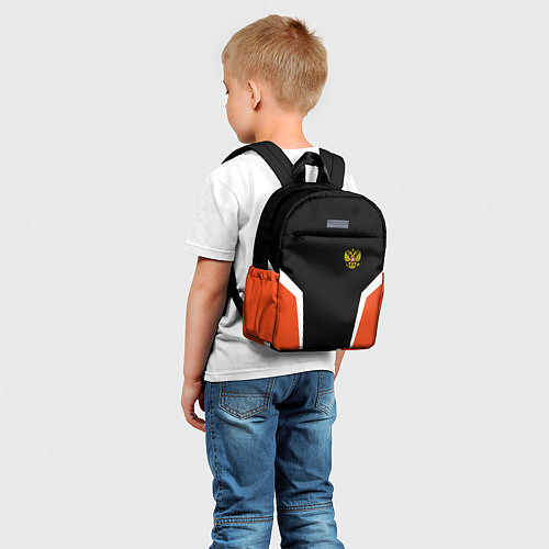 Детский рюкзак Russia: Orange Sport / 3D-принт – фото 5