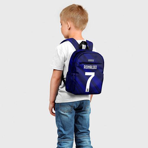 Детский рюкзак Ronaldo 7: Blue Sport / 3D-принт – фото 5