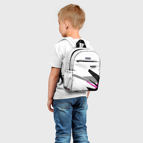 Детский рюкзак Metro Exodus: White Style / 3D-принт – фото 5