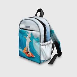 Детский рюкзак Кот-серфер, цвет: 3D-принт — фото 2