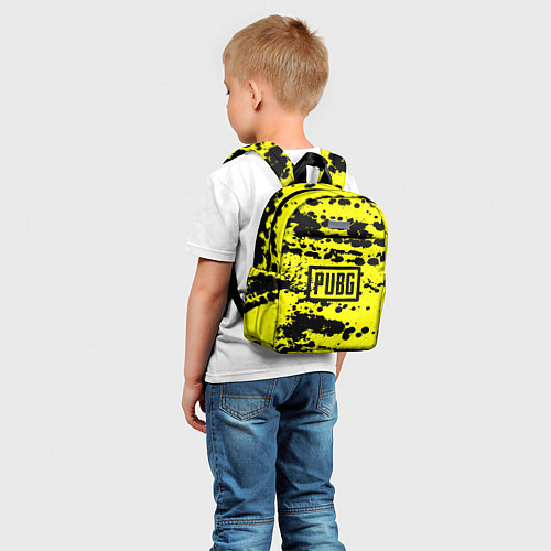 Детский рюкзак PUBG: Yellow Stained / 3D-принт – фото 5