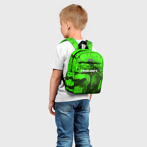 Детский рюкзак Minecraft: Green World / 3D-принт – фото 5