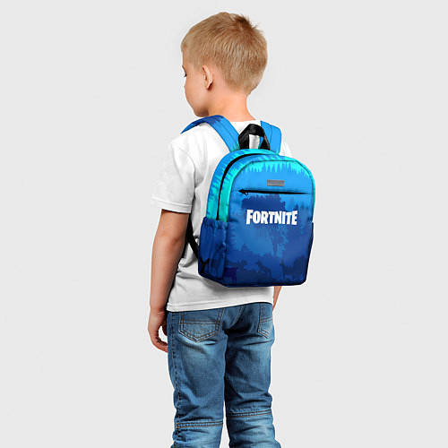 Детский рюкзак Fortnite: Blue Forest / 3D-принт – фото 5