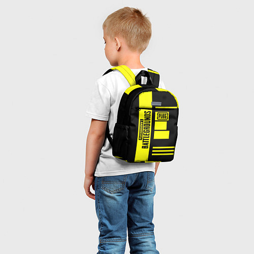 Детский рюкзак PUBG: Yellow Lifestyle / 3D-принт – фото 5