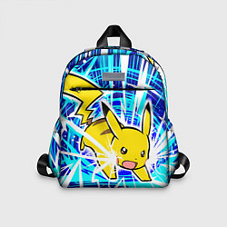 Детский рюкзак Пикачу бежит с молниями, цвет: 3D-принт
