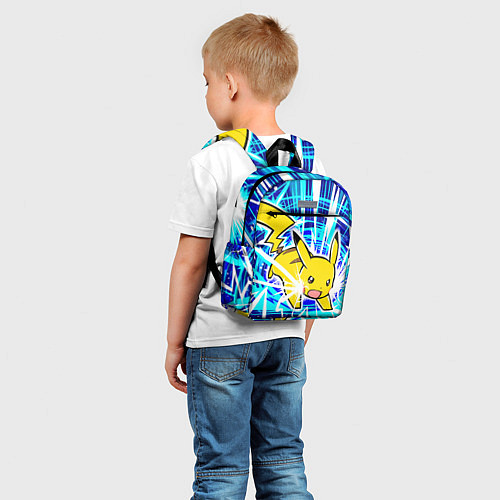 Детский рюкзак Пикачу бежит с молниями / 3D-принт – фото 5