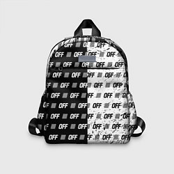 Детский рюкзак Off-White: Black & White, цвет: 3D-принт