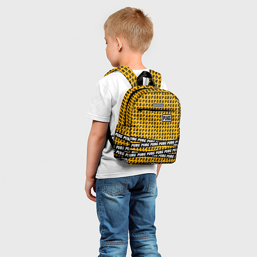 Детский рюкзак PUBG Life: Yellow Style / 3D-принт – фото 5